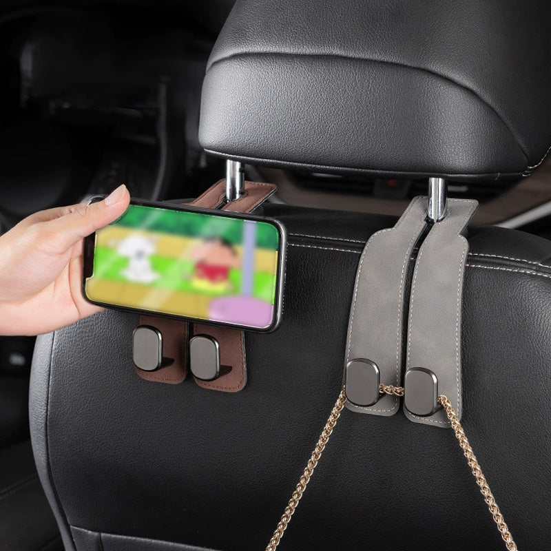 🚗🔩 Dobbeltkrog Bil-Ophæng til Mobil - 5 kg Bæreevne, Hold Bilen Ryddelig