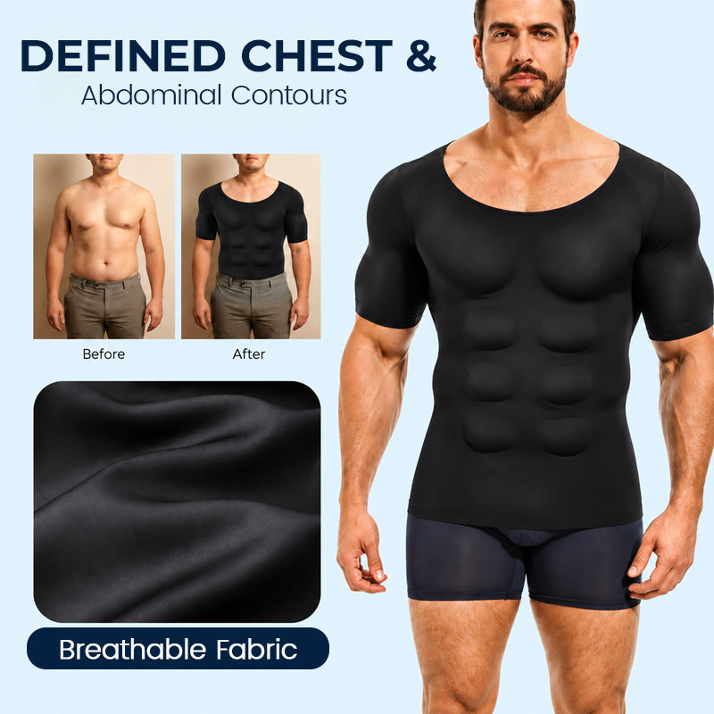 💪 Mænds formende muskel-T-shirt – Få et mere markeret look med det samme!