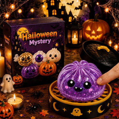 🎃 Halloween Dumpling Squeeze Squishy Legetøj