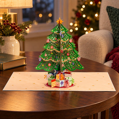 🎄 3D-pop-up-julekort med juletræ 🎁✨