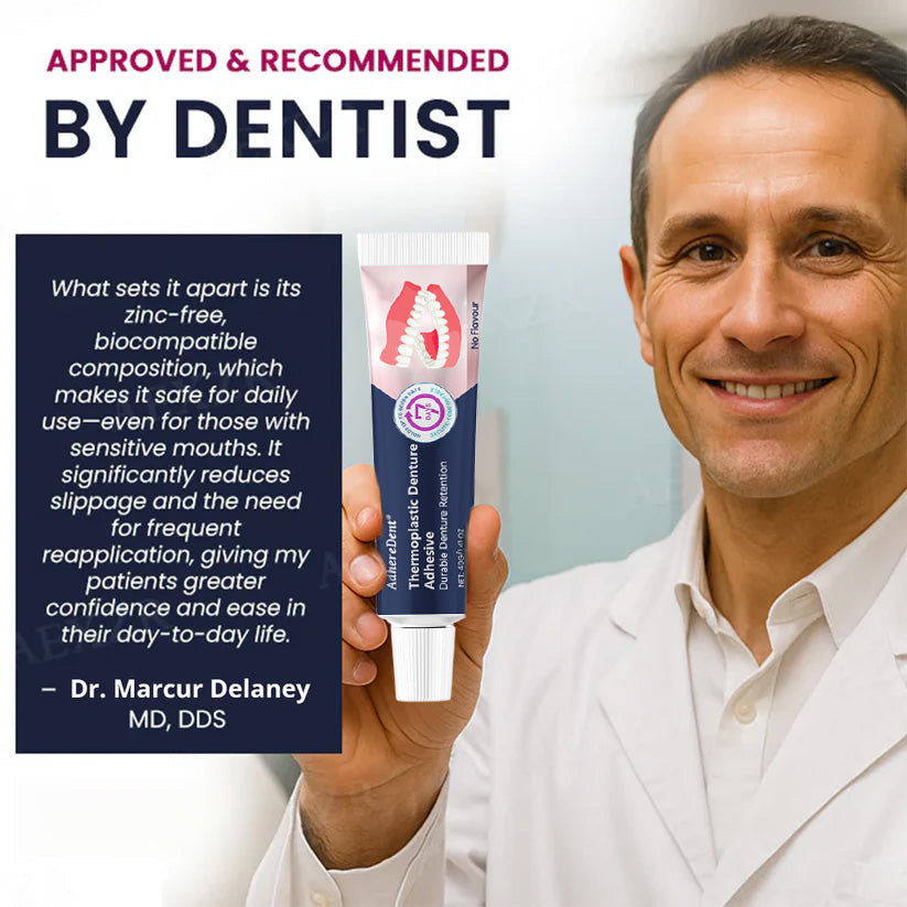 AdhereDent® termoplastinen hammasproteesiliima ⏳ Kestava proteesin kiinnitys