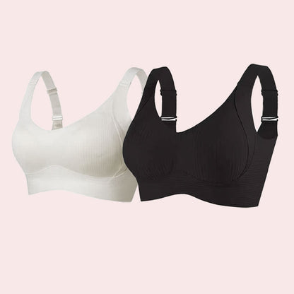 Osta 1 saat 2 ilmaiseksi🎁Naisten ribbed push-up rintaliivit, joissa on säädettävät kaitaliinat