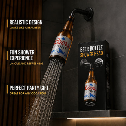🍺🚿 Ølflaske Brusehoved – Sjov Badeværelsesindretning & Perfekt Gaveidé 🎁