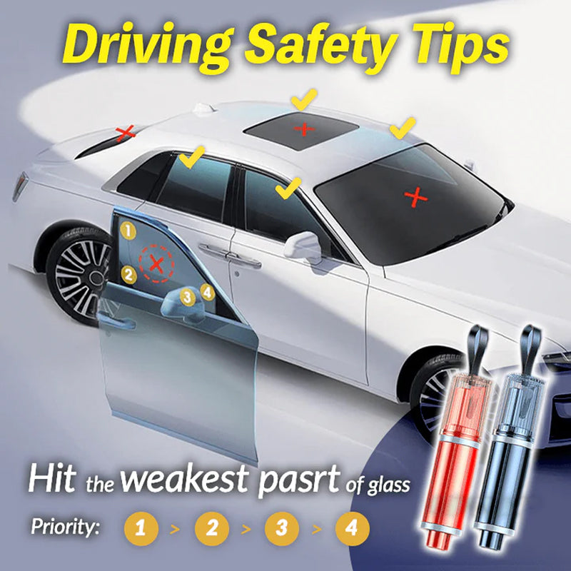 2-in-1 Emergency Car Safety Escape Tool