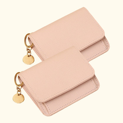 💖Køb 1 Få 1 Gratis!! ✨Kun 189 kr!!💕RFID Kort Pung til Kvinder – Moderigtig Kortholder med Nøglering & Møntrum