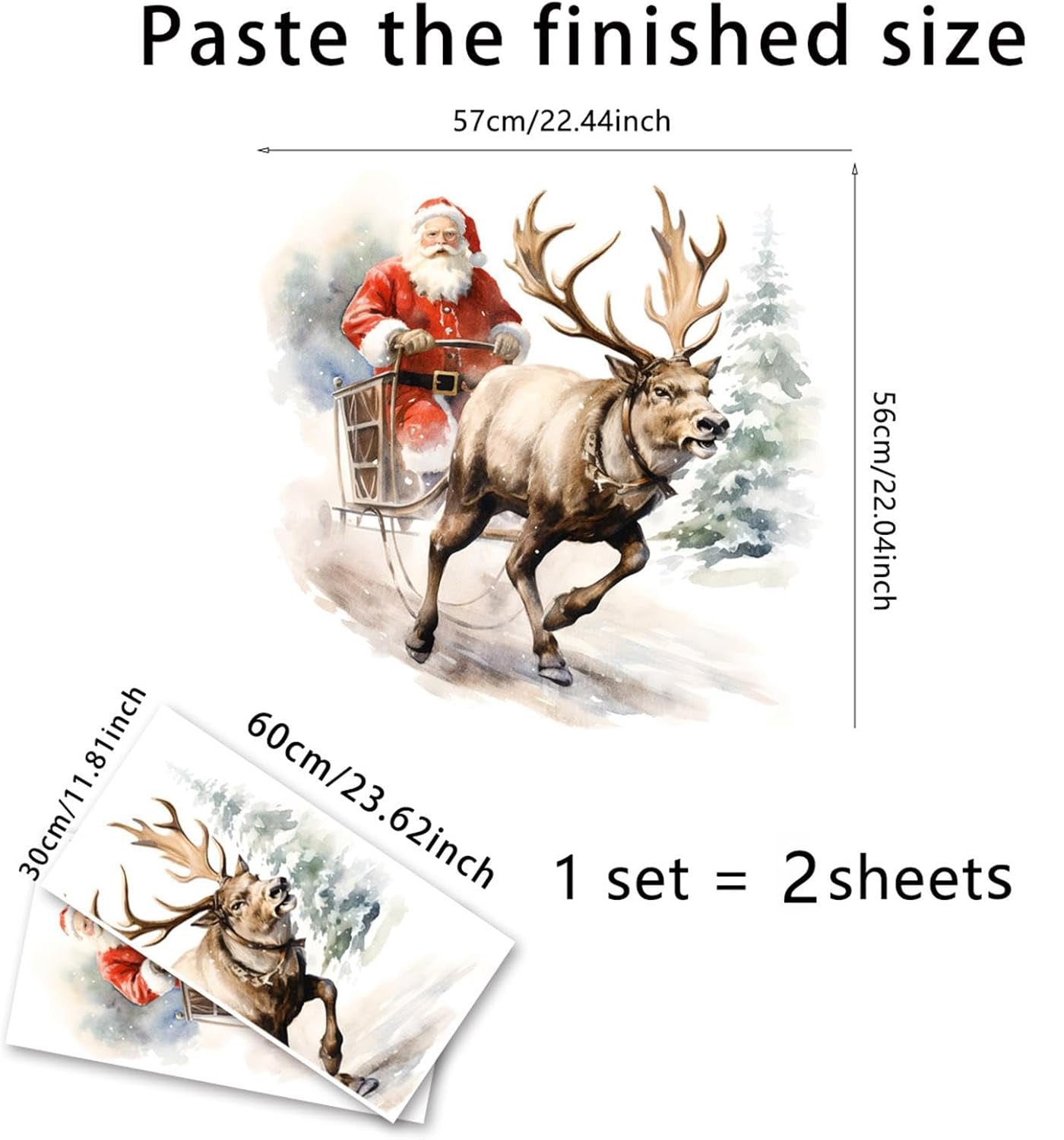 🎁Julesalg Kun 99 kr!!🔥🎅Kreativt Julevægklistermærke