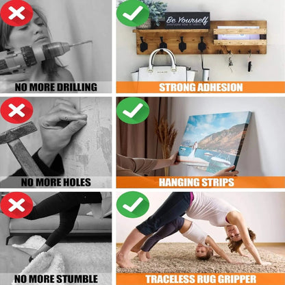 🎁 1+1 GRATIS! 🛠️ Selvklæbende vandfast silikonetape. Tætner revner og sprækker uden synlige samlinger. Ideel til dørisolering i alle sæsoner.