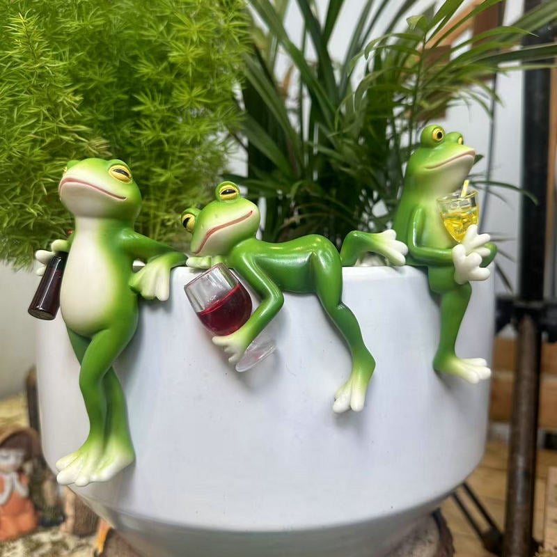 🐸 Frø Urtepotte-Hænger Ornament 🍷