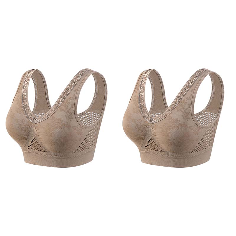 🏆 Sidste dag med specialpris 89 kr. ! 💐 Køb én, få én gratis 🎁 🌸 Komfortabel løfte-bh i ren bomuld uden lukning