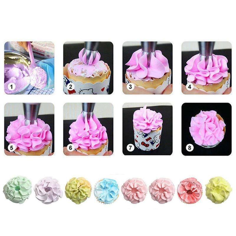 Työkalusarja kakun koristeluun (22 kpl/9 kpl)/Tool set for cake decorating (22 pcs/9 pcs)