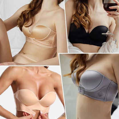 Olkaimeton liukumaton Push-Up rintaliivit