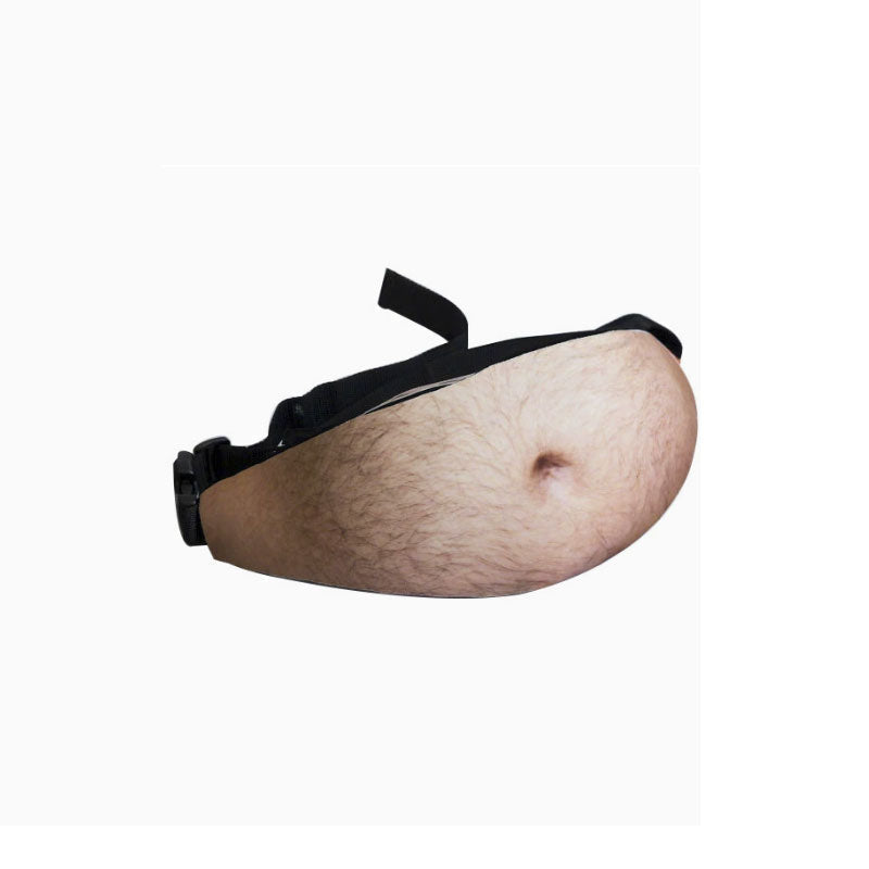 📢 50% RABAT ⏰ Sjov 3D Mavebag – Realistisk Mavepose til Pranks & Fest! 🍺😂