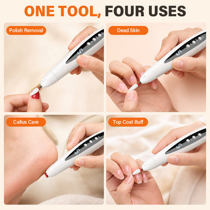 💅 Bærbar 2-i-1 Neglebor & UV Gel Neglelampe
