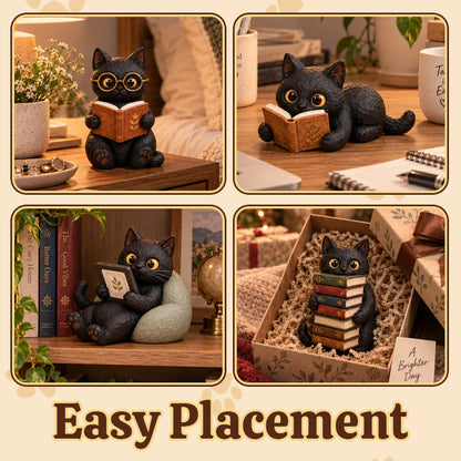 🐱Læsende Kat Figur 📚