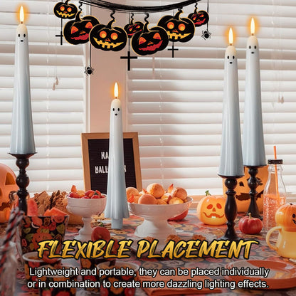 🎃👻 Etäohjattava kummitusvalo 3D-leimuavalla sydämellä 👻🎃