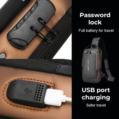 2024 Uusi yksinkertainen vedenpitävä vedenpitävä Crossbody olkalaukku