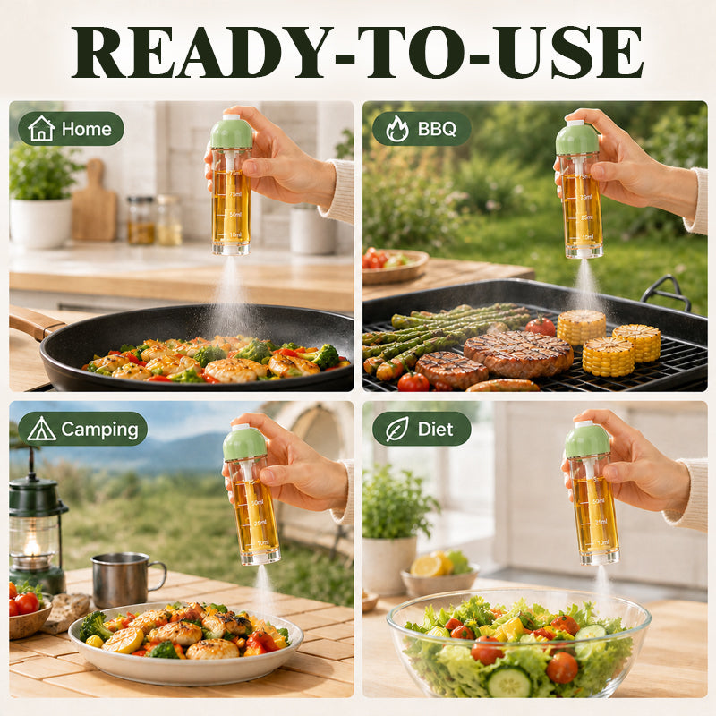 🥗 Olieforstøver med nedadspray