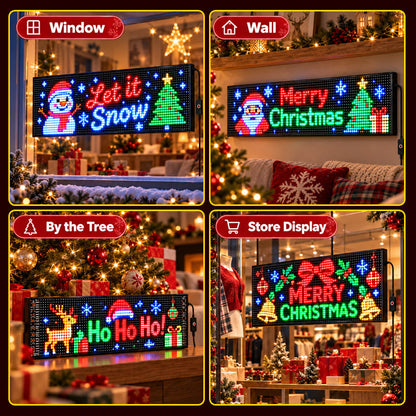 🎄 Animeret jule-LED-display til bilen