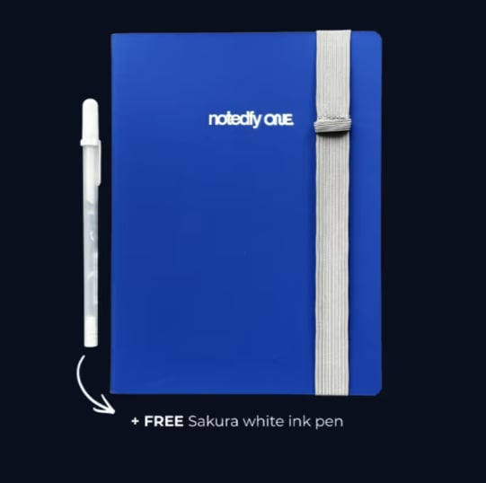 📘 Notedfy Think Blue Notebook – En Anden Slags Side til Bedre Idéer 💙