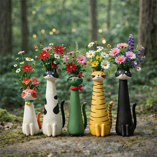 😻 Katte der holder dine blomster – fordi dit hjem har brug for mere "purrsonality"! 🌼