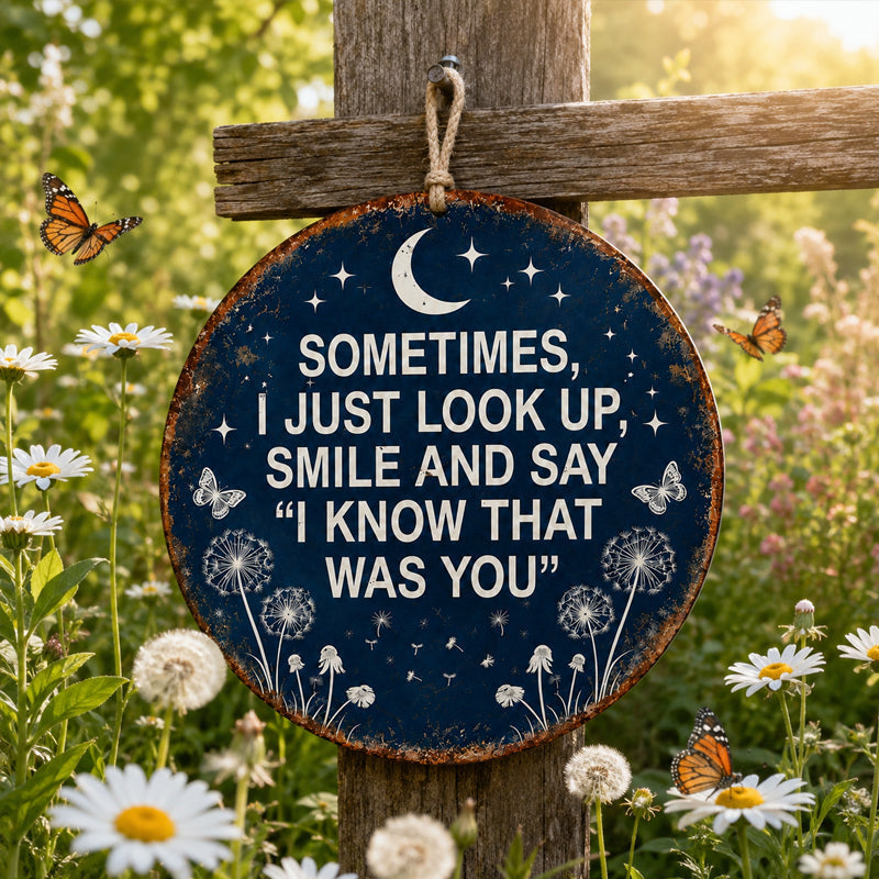 Mindehave Hængende Skilt – “I Know That Was You” Erindringsdekor