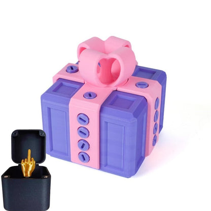 🎁 Prank Boxen – Hysterisk skrueudfordring med en langfinger-surprisepris 🤪🖕 Den perfekte joke-gave til enhver lejlighed!