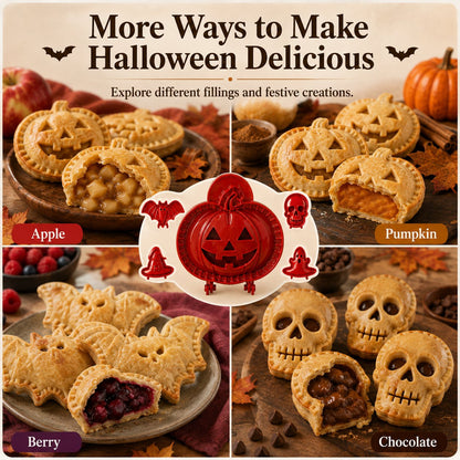 🎃 8-Delers Halloween Mini Håndtærte Formsæt