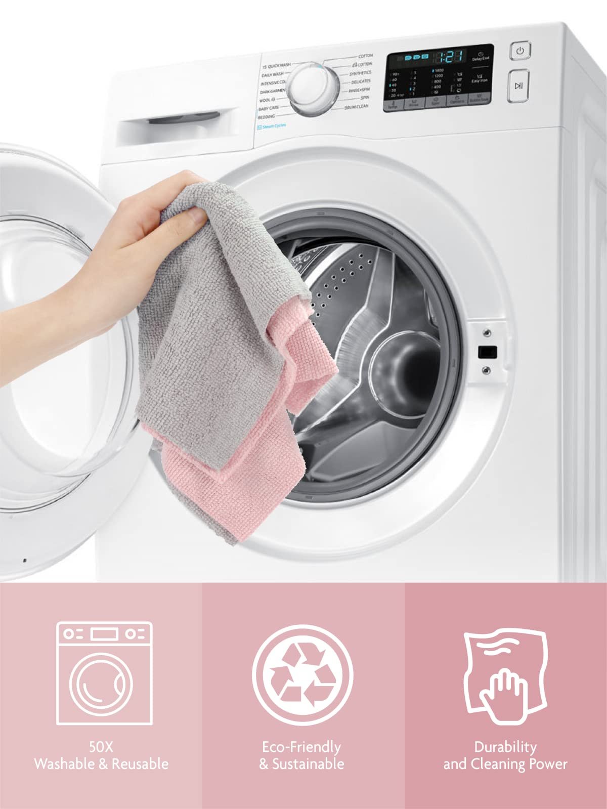 ♻️Reusable Mikrokuitupaperipyyhkeiden rulla🧻