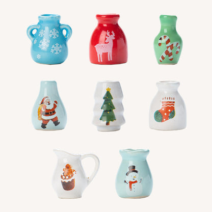 Jule Mini Vase Køleskabsmagneter 🎄✨