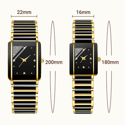 ⌚Fashion Keramisk Kvadratisk Quartz Ur