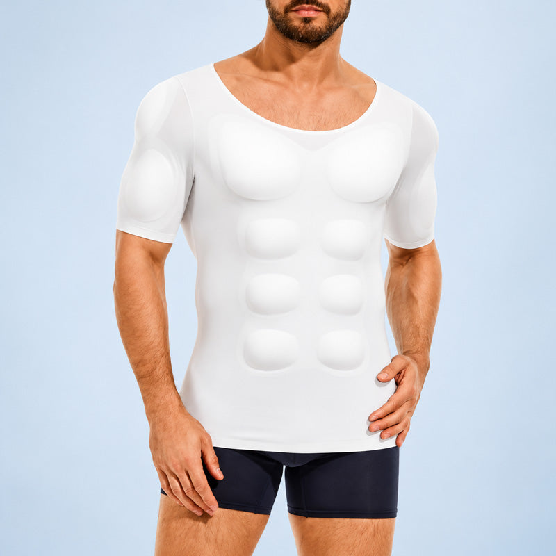 💪 Mænds formende muskel-T-shirt – Få et mere markeret look med det samme!