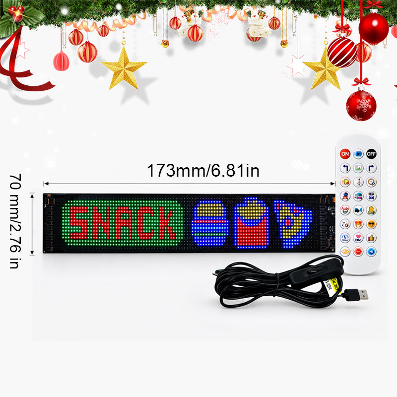 🎄 Animeret jule-LED-display til bilen