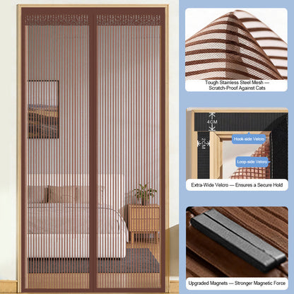 🦟 Hold insekter ude – installeres på 2 minutter! Det magnetiske netgardin! 🚪 Gå lige ind – det lukker automatisk! ✨