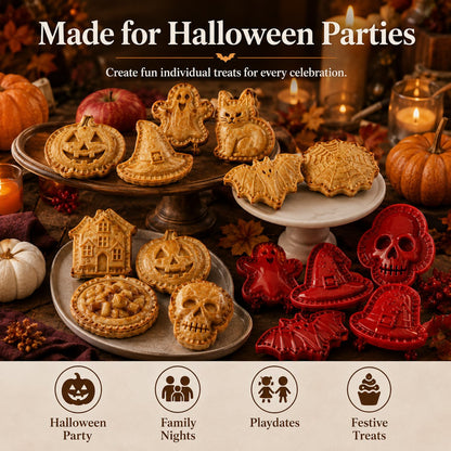 🎃 8-Delers Halloween Mini Håndtærte Formsæt