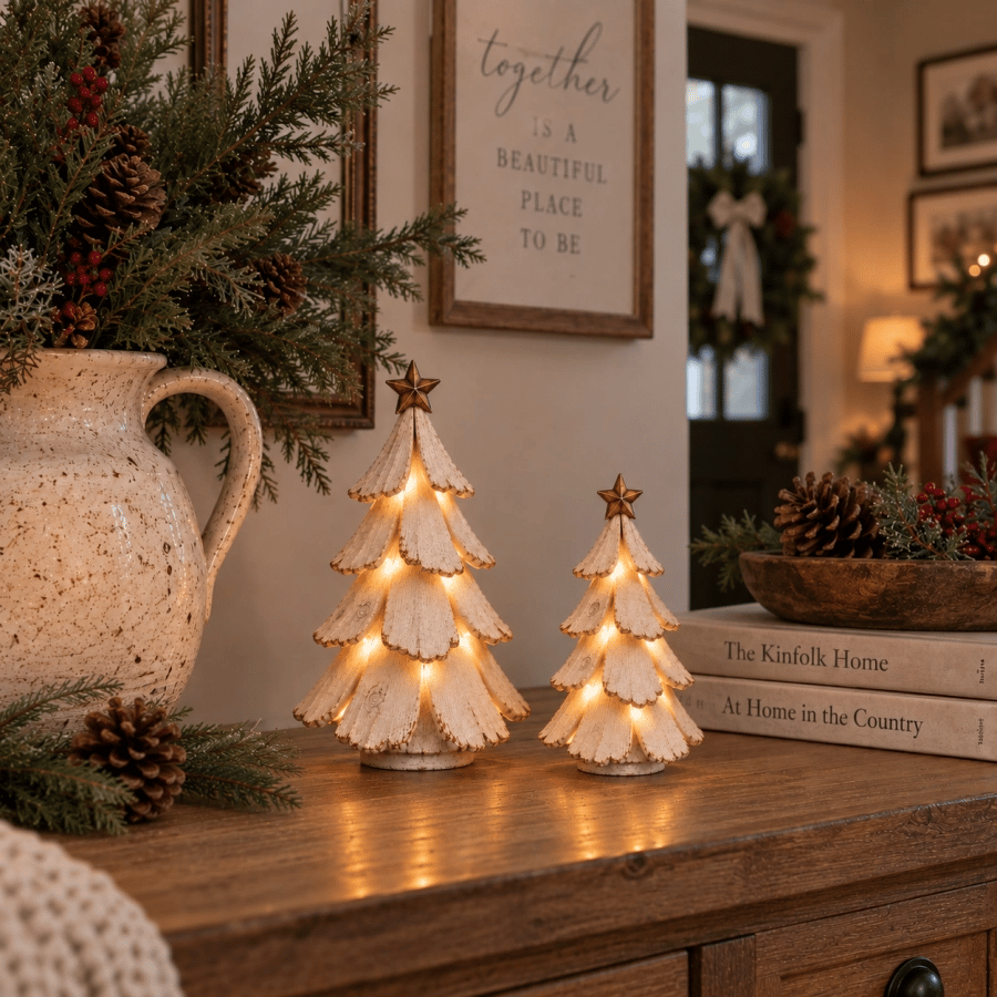 🎄✨ Vintage LED-juletræ – Bring nostalgi til live! 💡