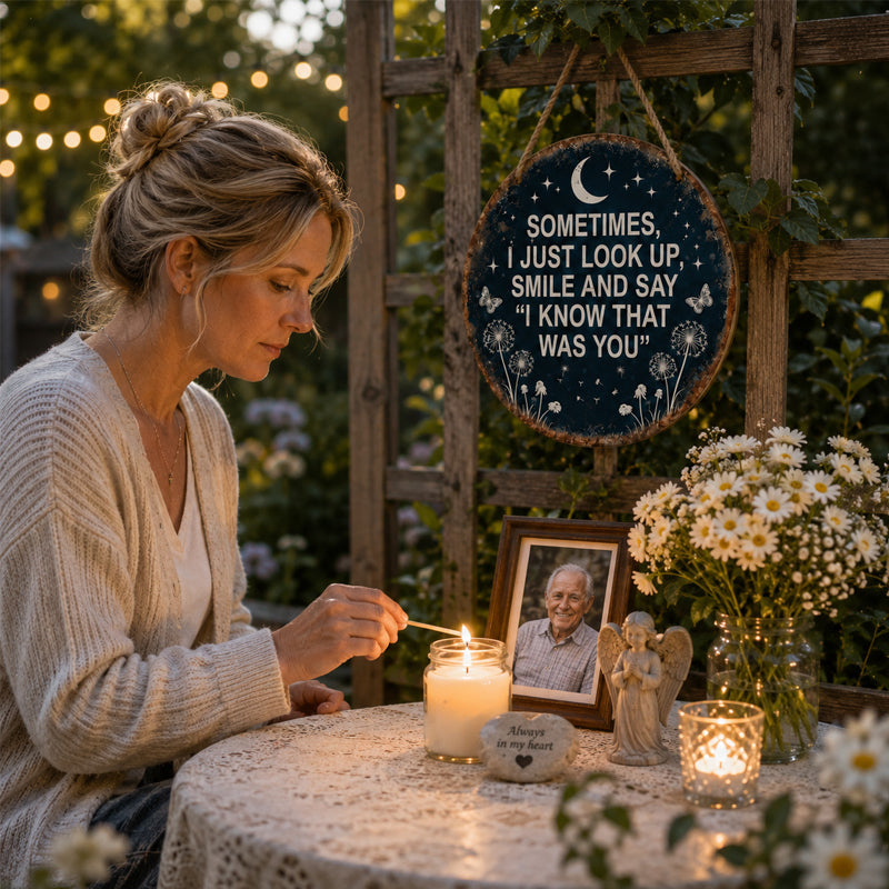 Mindehave Hængende Skilt – “I Know That Was You” Erindringsdekor