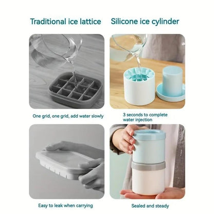 ❄️ Sommerkulde er et must! 🔥Hurtigfrysende silikon-isbitform