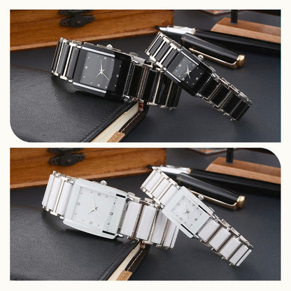 ⌚Fashion Keramisk Kvadratisk Quartz Ur