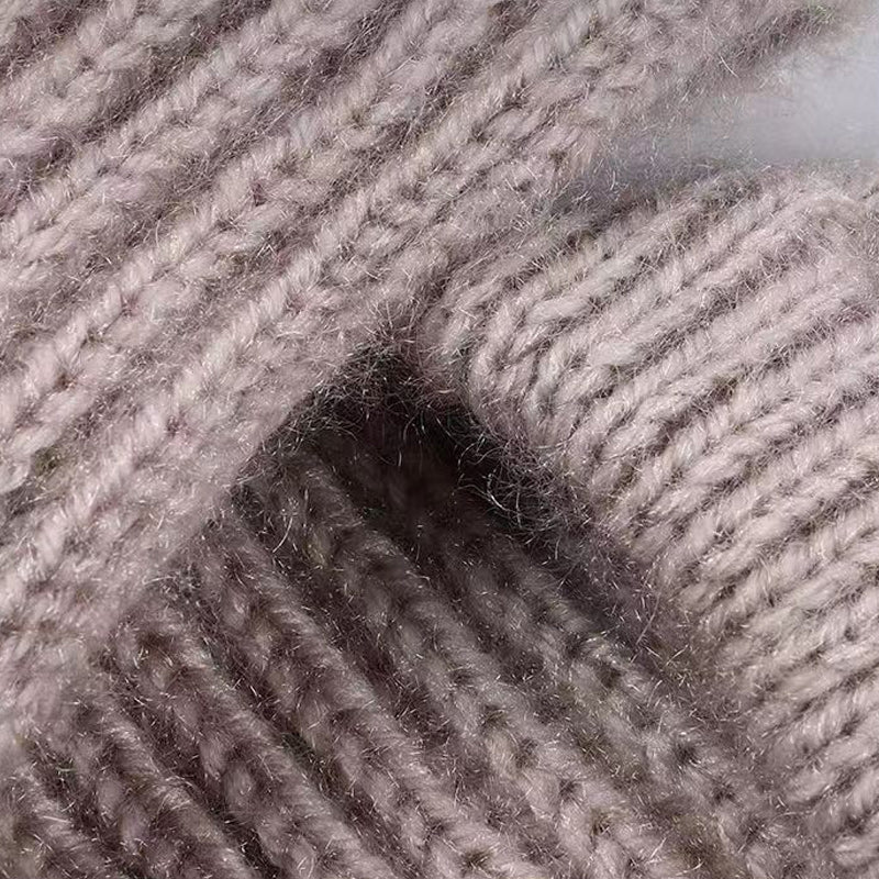 Damen Verdickter Warmer Einteiliger Hutschal/Women's thickened warm one-piece hooded scarf