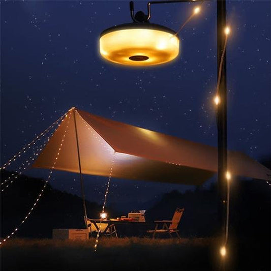 Ulkouima vedenpitävä kannettava Stowable String Light