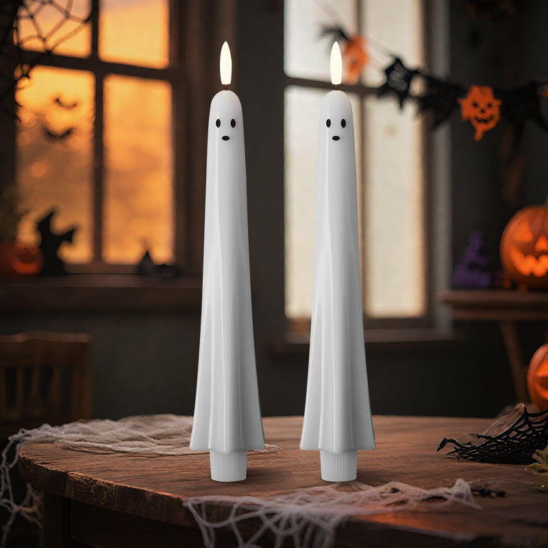 🎃👻 Etäohjattava kummitusvalo 3D-leimuavalla sydämellä 👻🎃