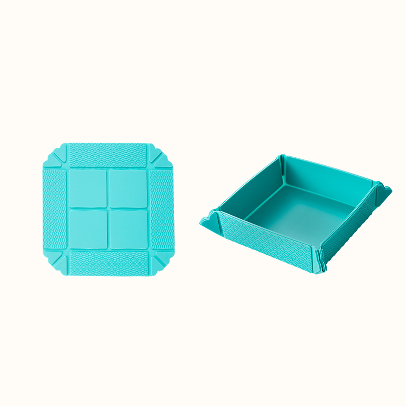 🍽️ Foldbar varmebestandig måtte & opbevaringsbakke — 2-i-1 bordskåner og snackbakke med magnetisk opbevaring 🧲