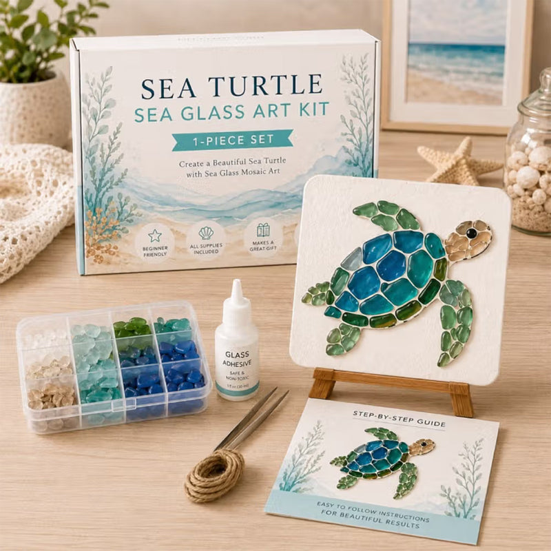 🌊✨ Kunst-DIY-sæt med havtema – Skab et fantastisk mosaik-mesterværk