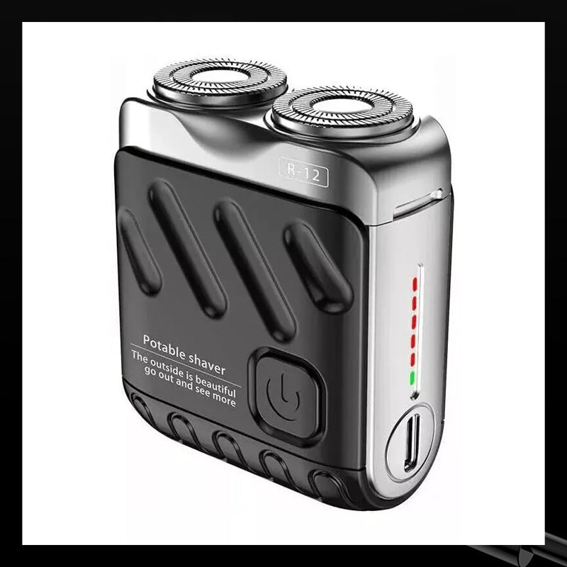 Kannettava Rotary Dual Ring Electric Shaver