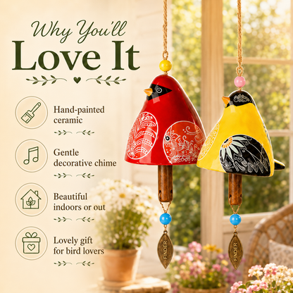 🐦🎨 Garden Songbird Wind Chime – et strejf af farve og sang til veranda og have 🌿