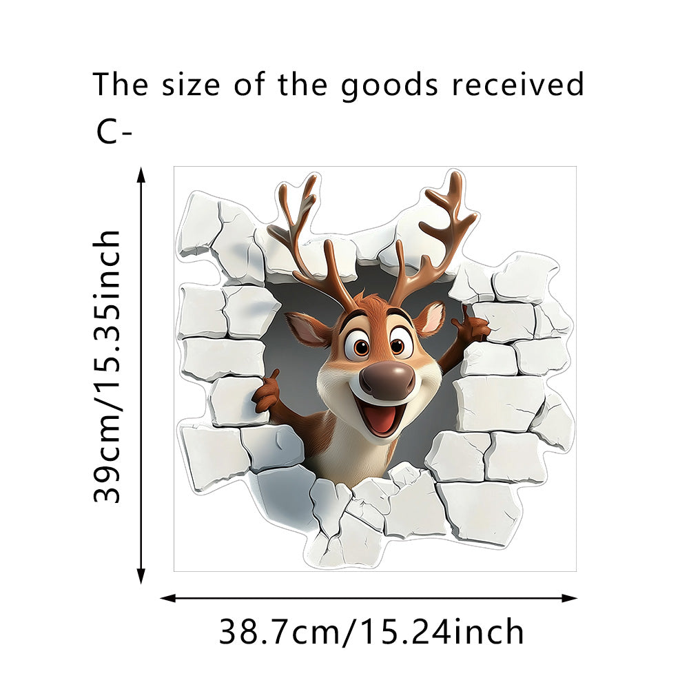 🎁Julesalg Kun 99 kr!!🔥🎅Kreativt Julevægklistermærke