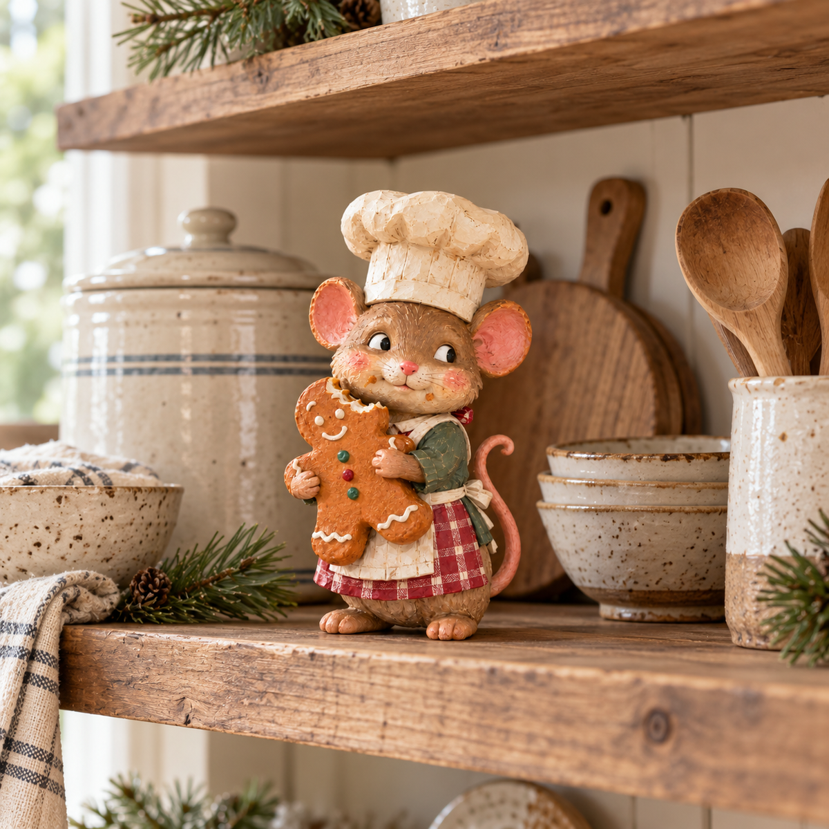 🍪 Honningkagemus som bager – sød julefigur 🐭🎄