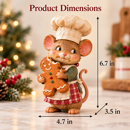 🍪 Honningkagemus som bager – sød julefigur 🐭🎄