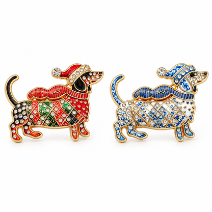 🐶 Limited Edition Dachshund Broche | Sød Dachshund Pin 🐾