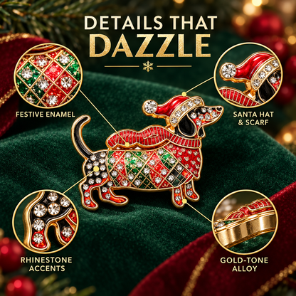 🐶 Limited Edition Dachshund Broche | Sød Dachshund Pin 🐾